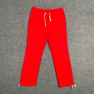 Polo Ralph Lauren Sweatpants Mens S Red Drawstring Joggers Pony Logo